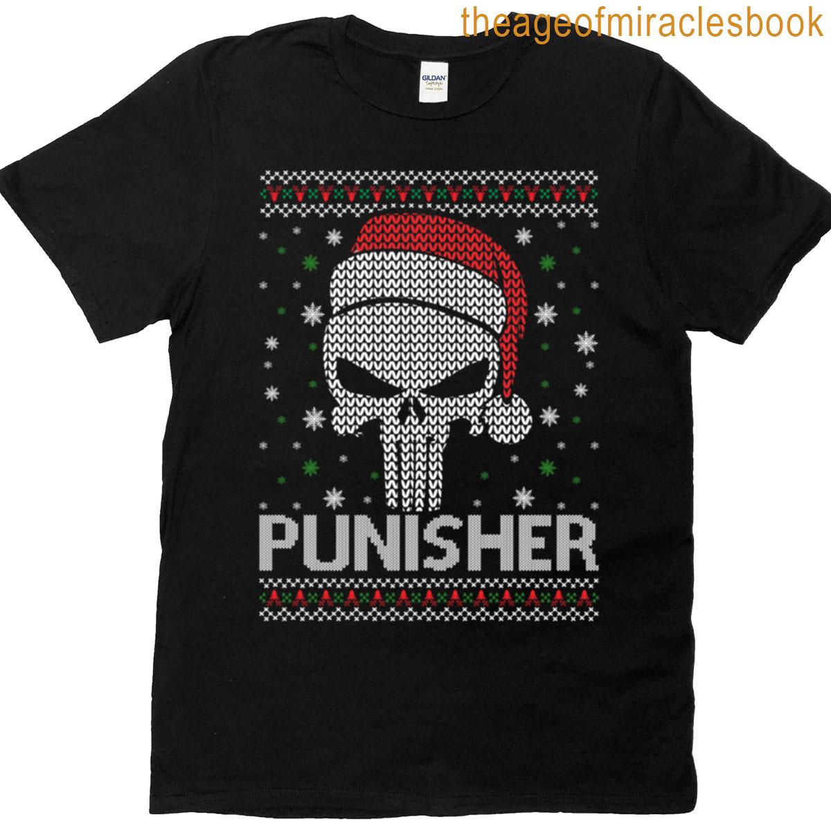 Punisher Skull Ugly Christmas T-shirt