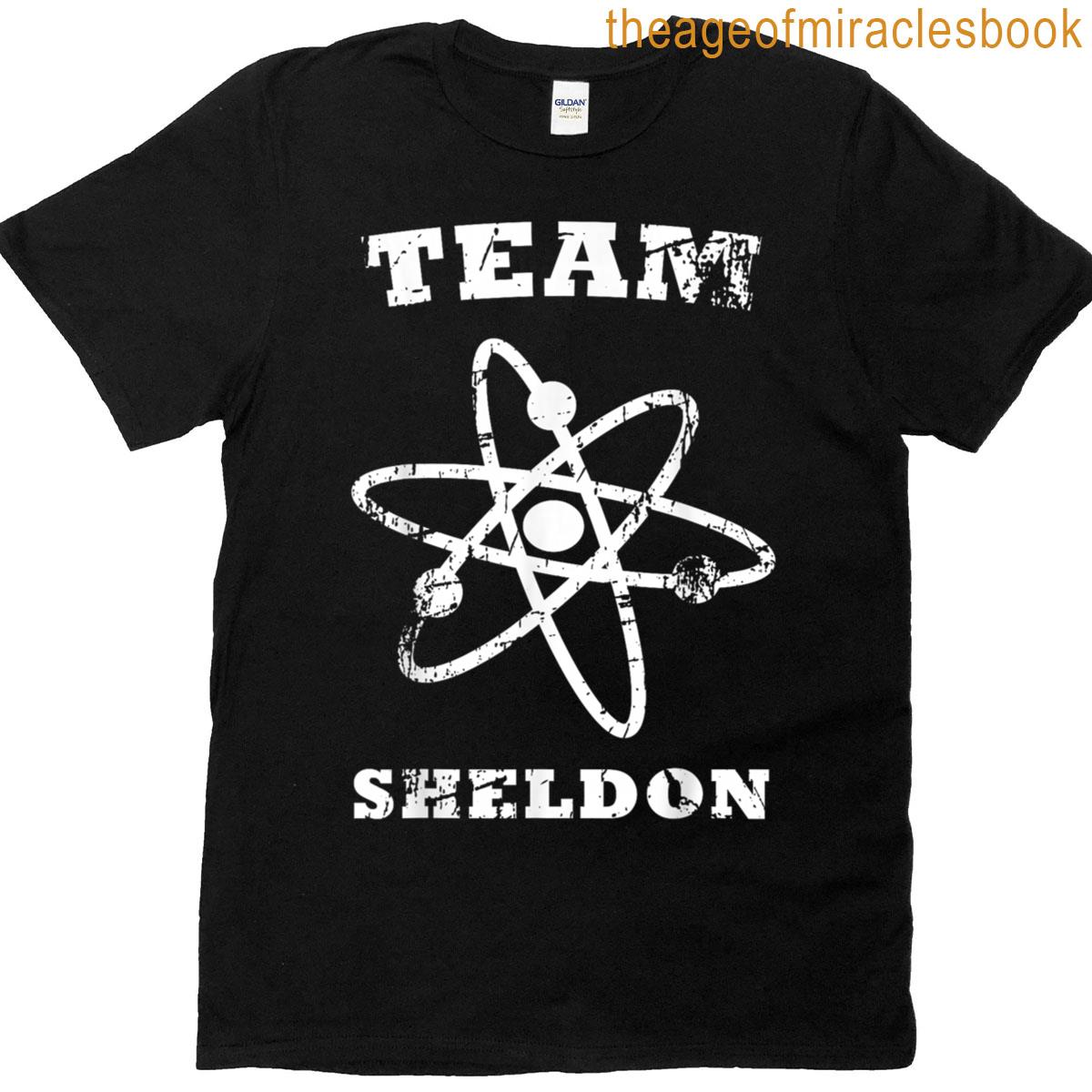 The Big Bang Theory Logo Team Sheldon Atom T-shirt