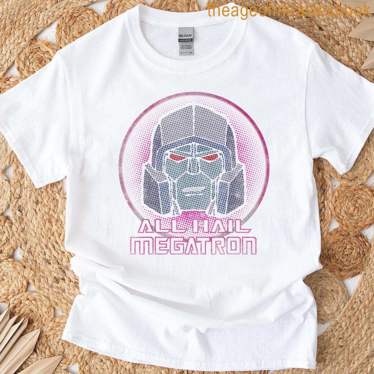 Transformers All Hail Megatron Retro Portrait Logo T-shirt