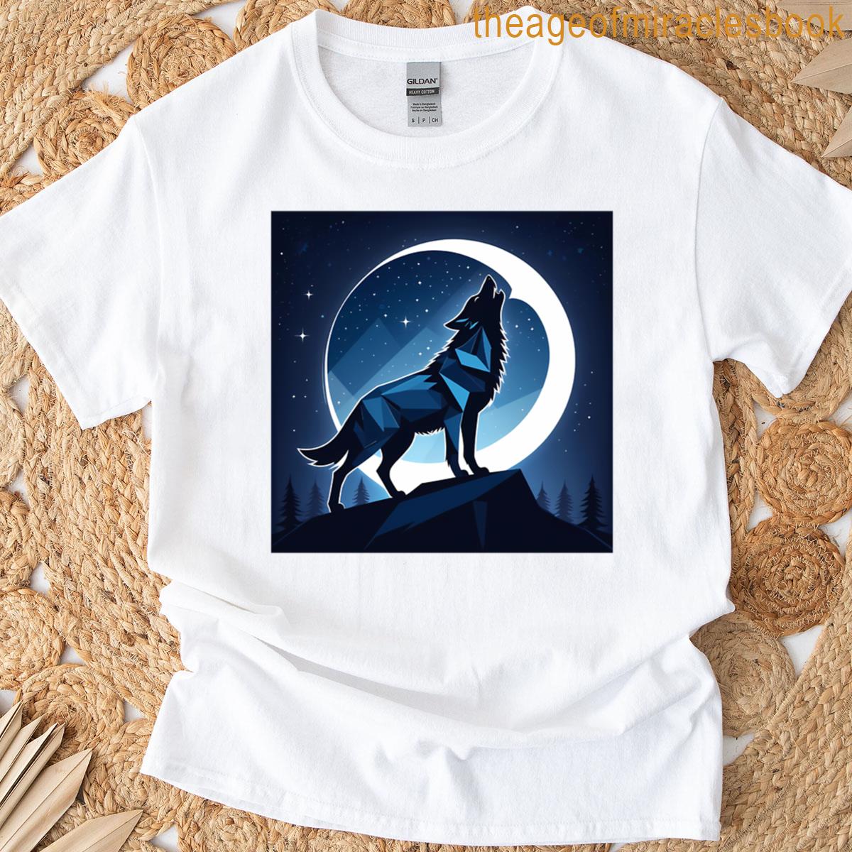 Wolf Howl – Geometric Night T-shirt