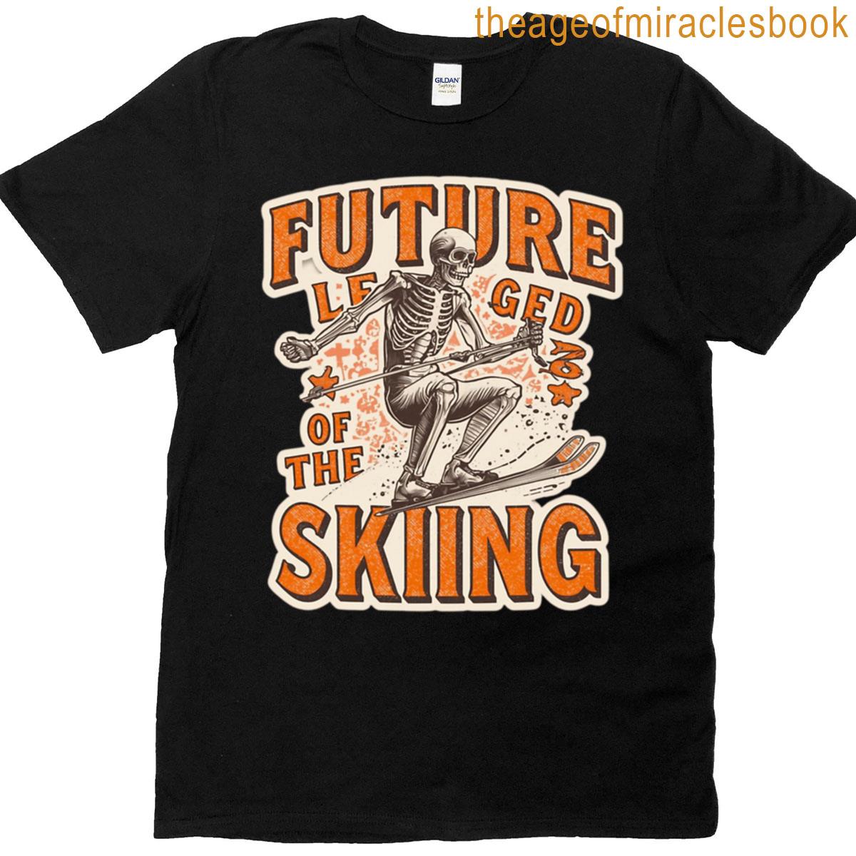 Future Skiing Legend Skeleton Athlete T-shirt