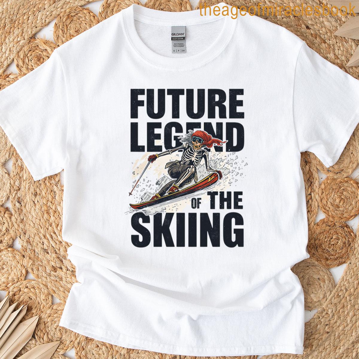 Future Skiing Skeleton Legend T-shirt