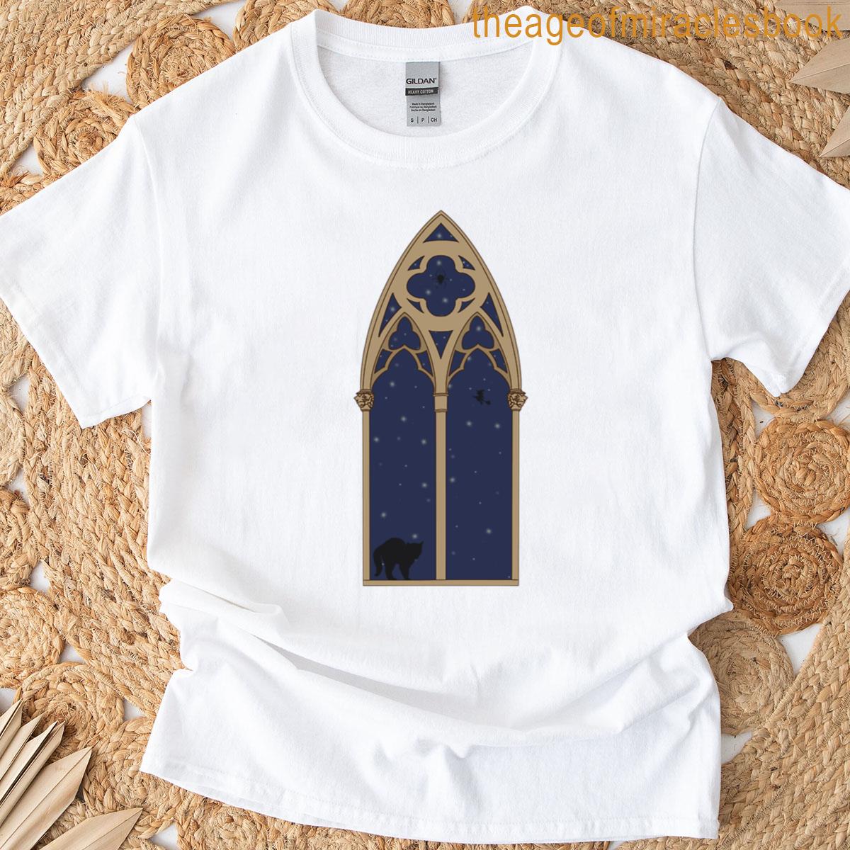 Gothic Window During Halloween Night T-shirt