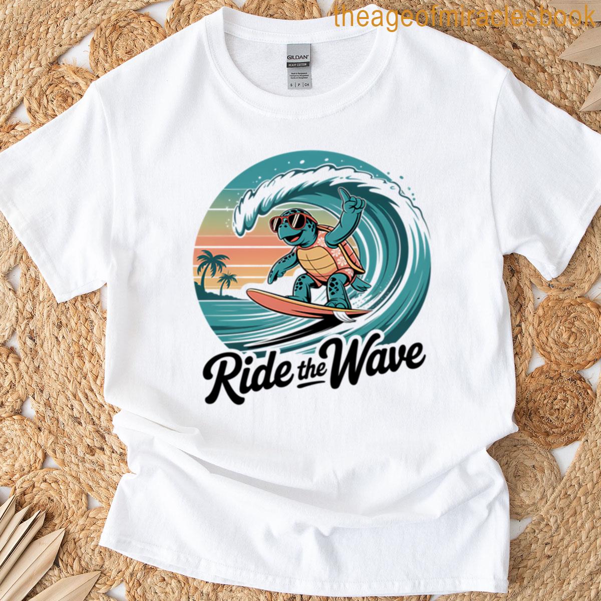 Hang Loose Surfing Turtle Party T-shirt