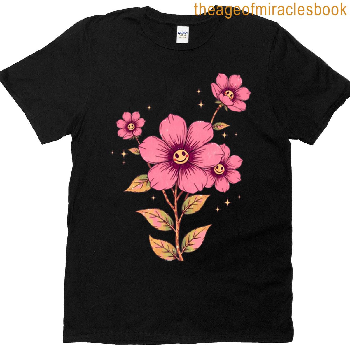 Happy Emoji Flowers T-shirt