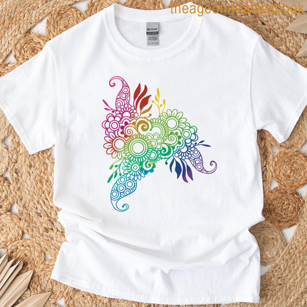 Henna Zen Mandala Pattern T-shirt