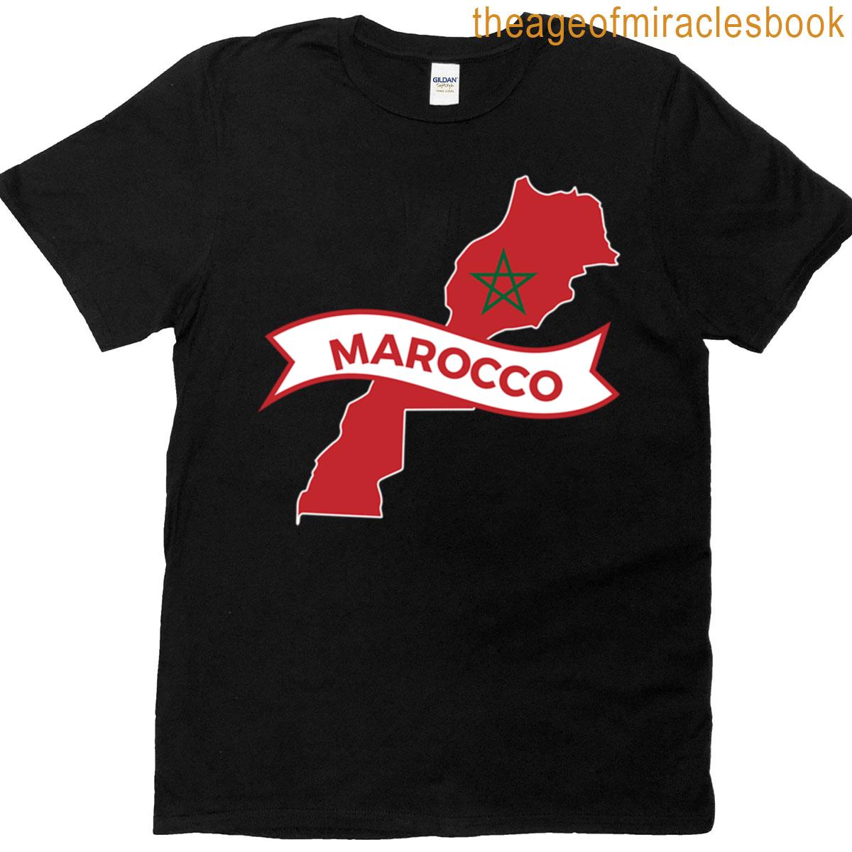 Morocco Map Design T-shirt