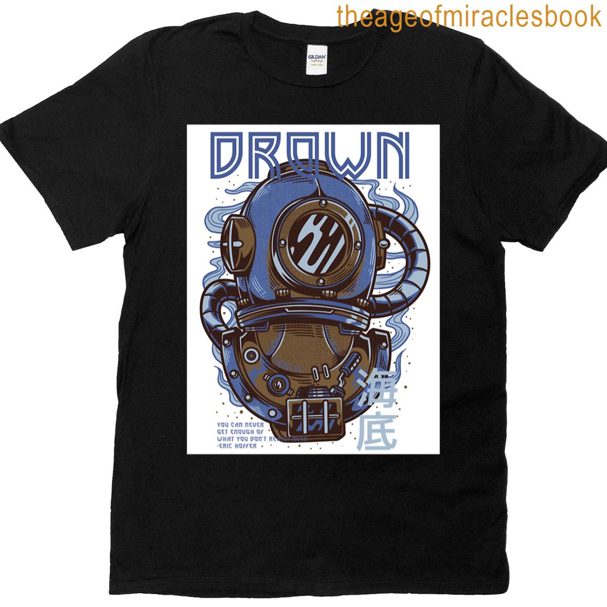 Nautical Deep Sea Diver Graphic Tee T-shirt