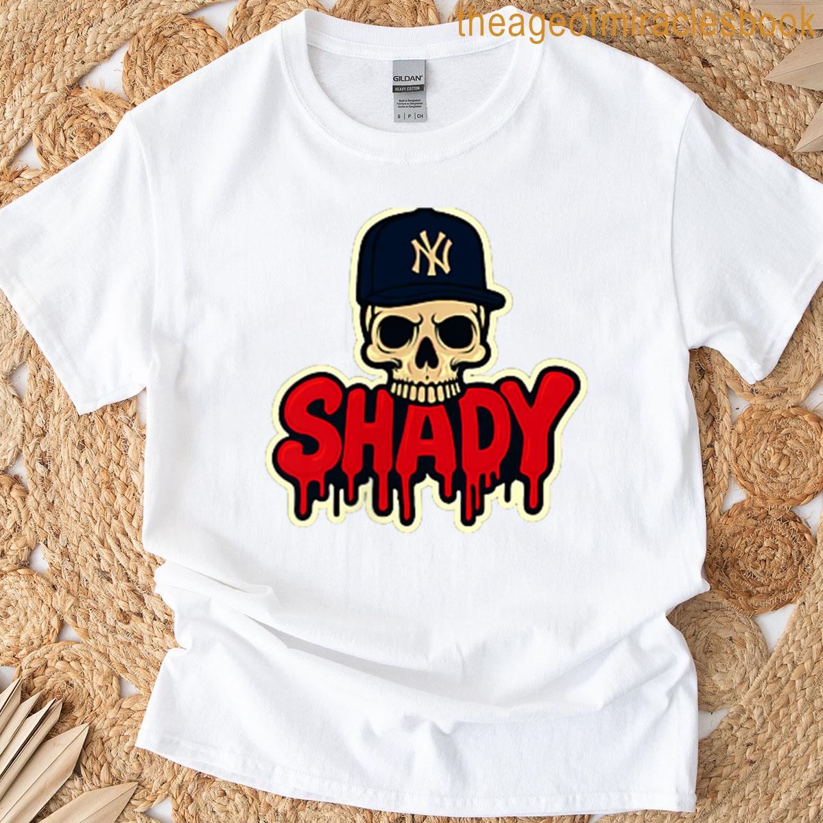 New York Hat On Skull T-shirt