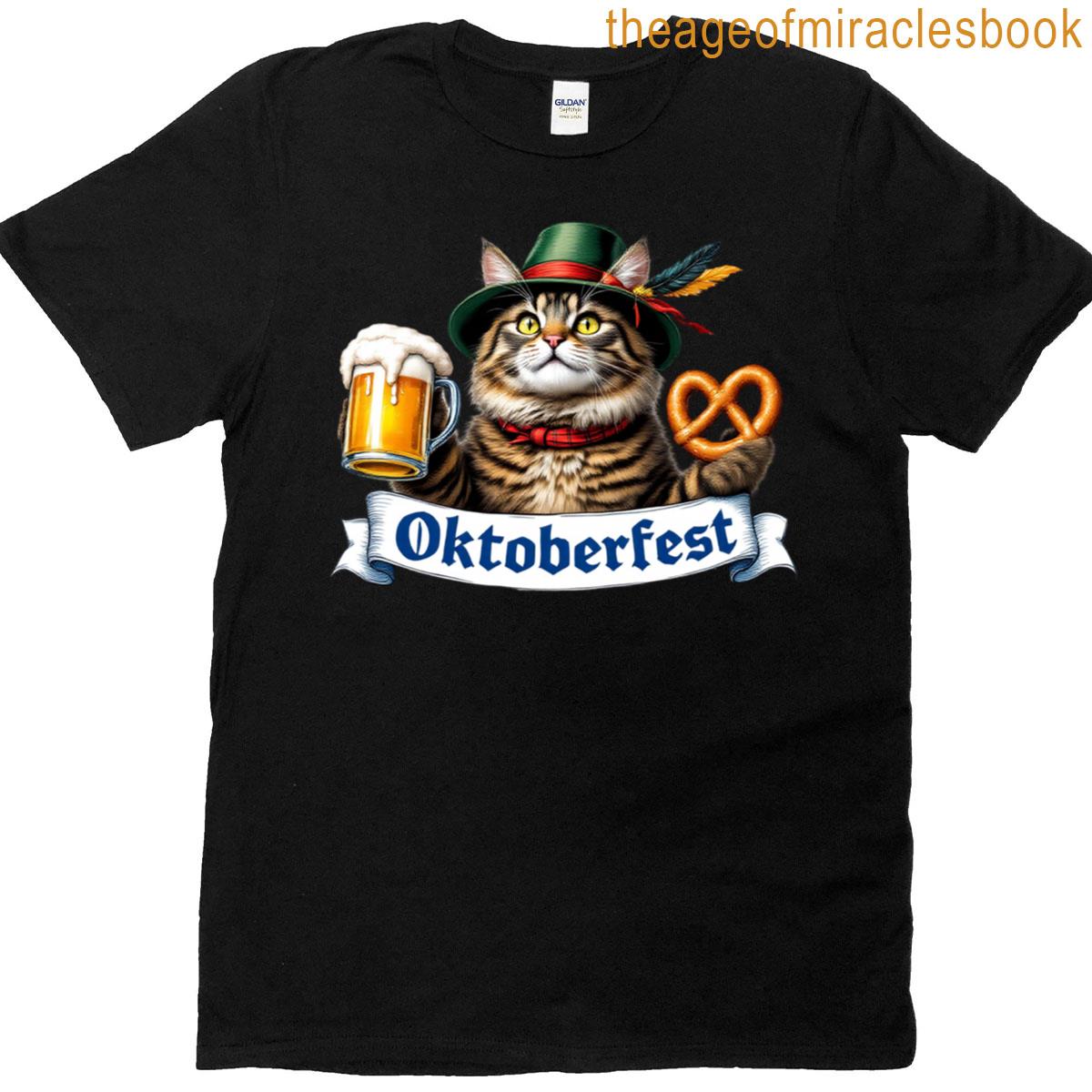 Oktoberfest Cat German Beer T-shirt