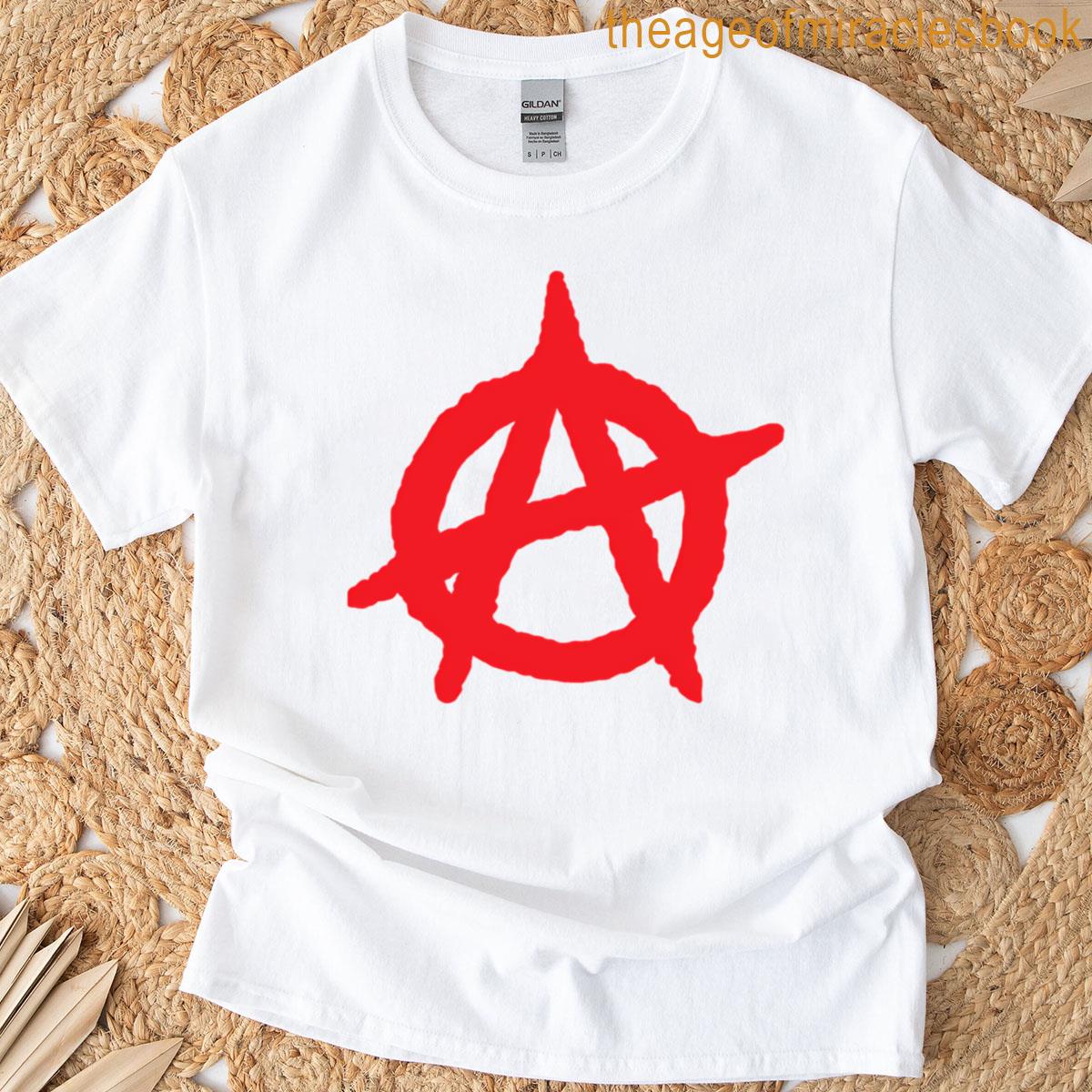 Red Anarchy Logo Large T-shirt