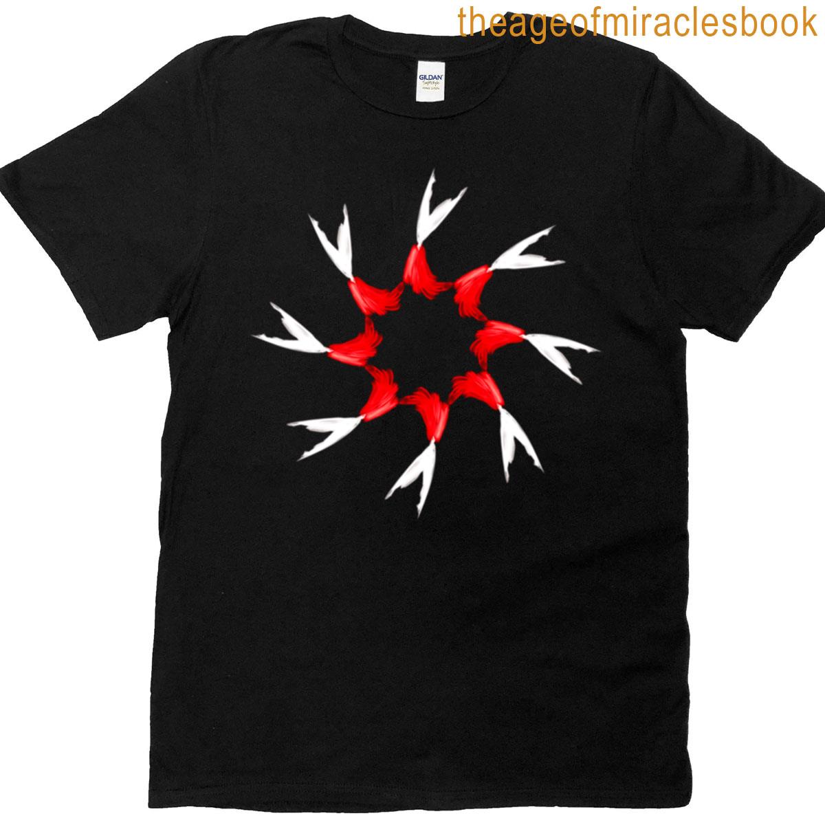 Red And White Mandala T-shirt