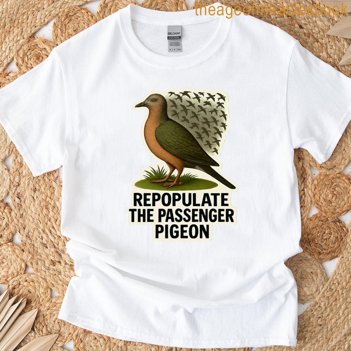 Repopulate The Passenger Pigeon Design Oversized T-shirt