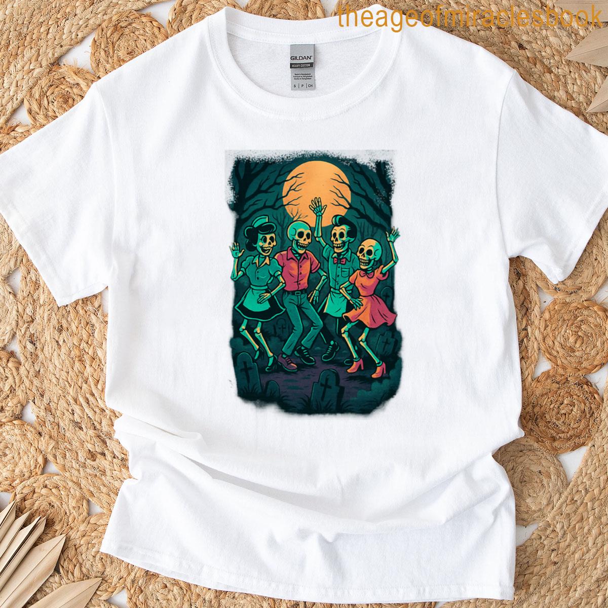 Rockabilly Retro Graveyard Party Art T-shirt