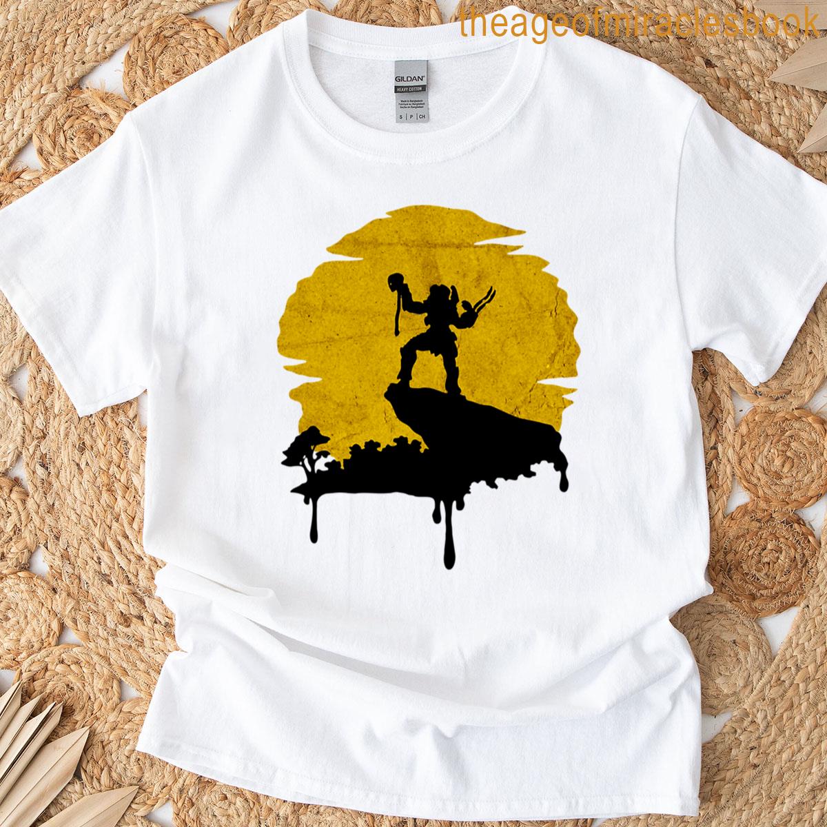 Space Hunter Xenomorph Predator Sunset T-shirt