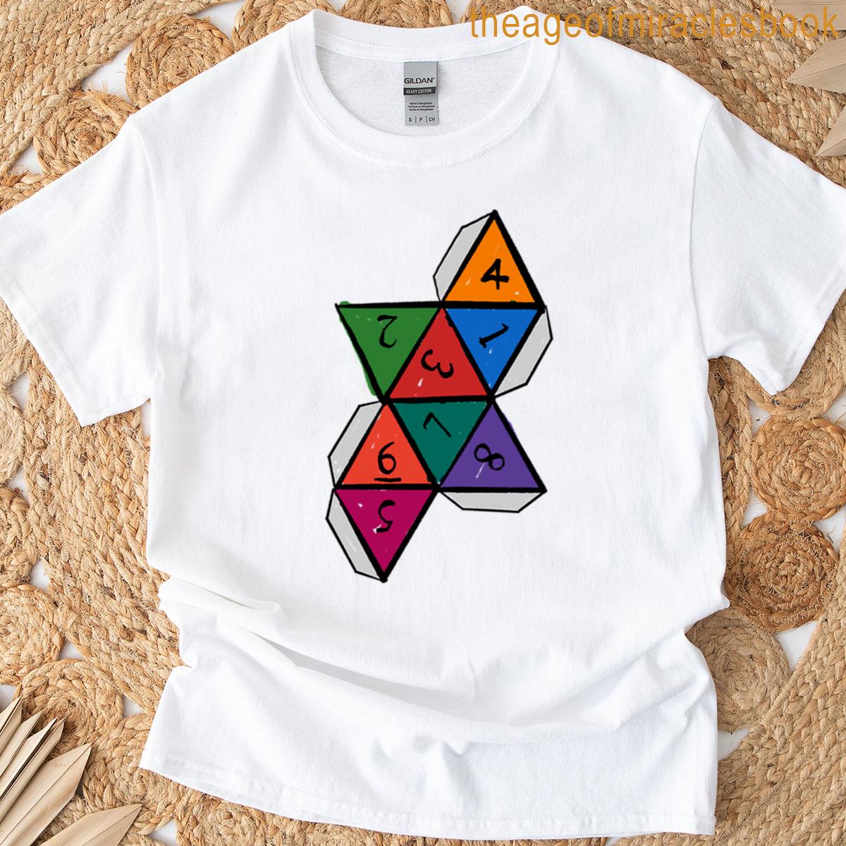 8-sided Die Exploded View T-shirt