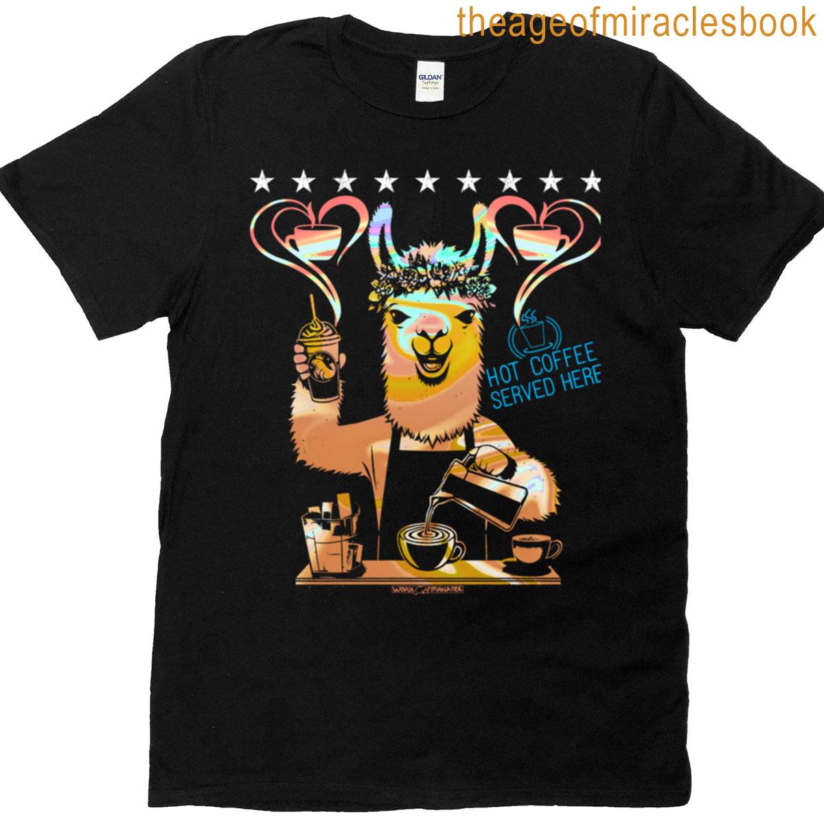 Barista Llama T-shirt