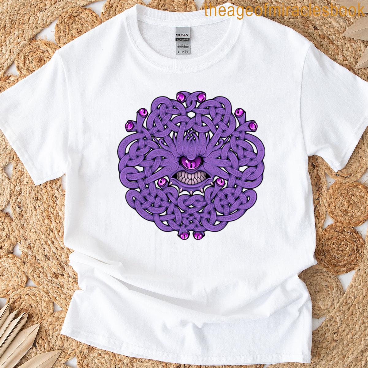 Celtic Knot Beholder In Purple T-shirt
