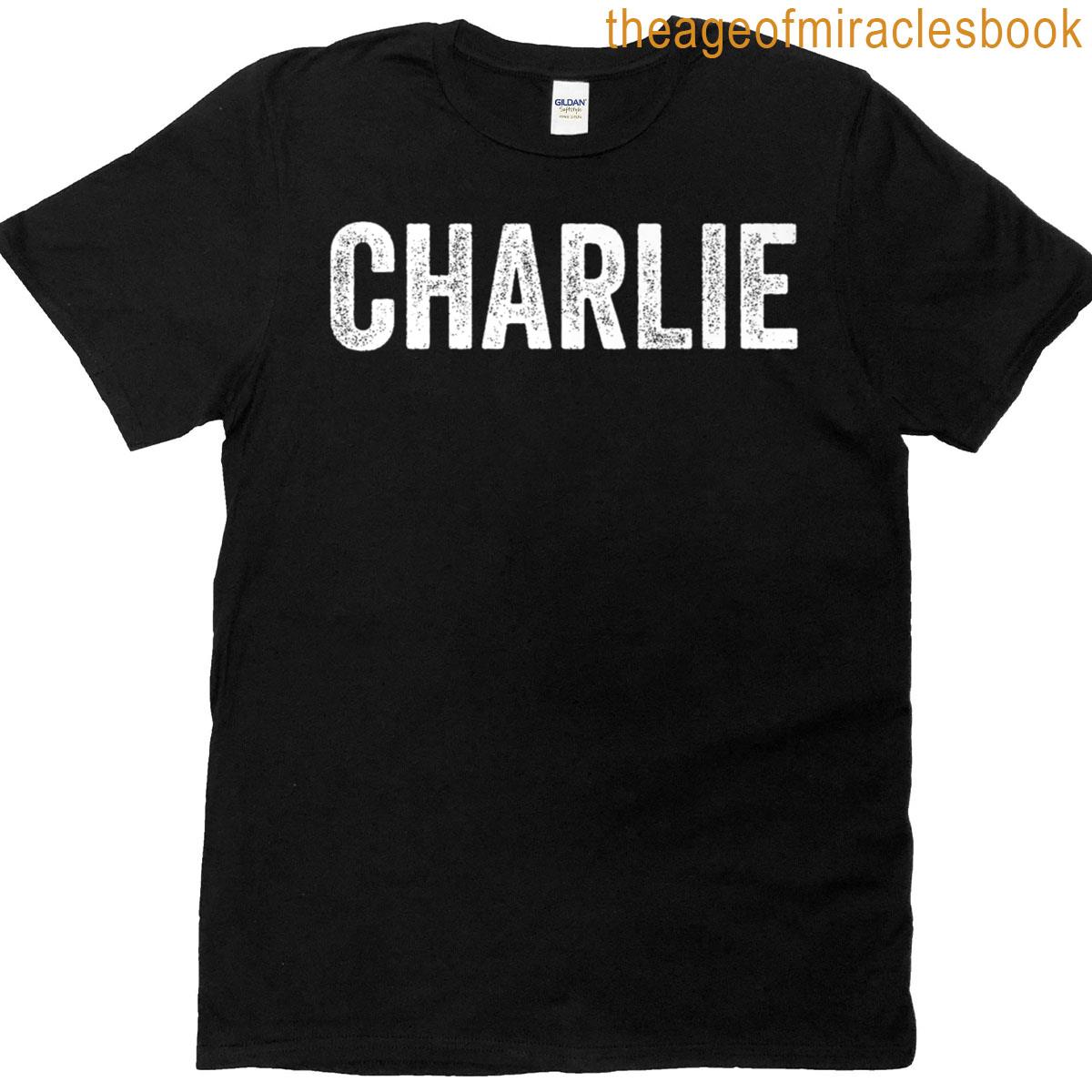 Charlie Personalized Name Text Design Premium T-shirt
