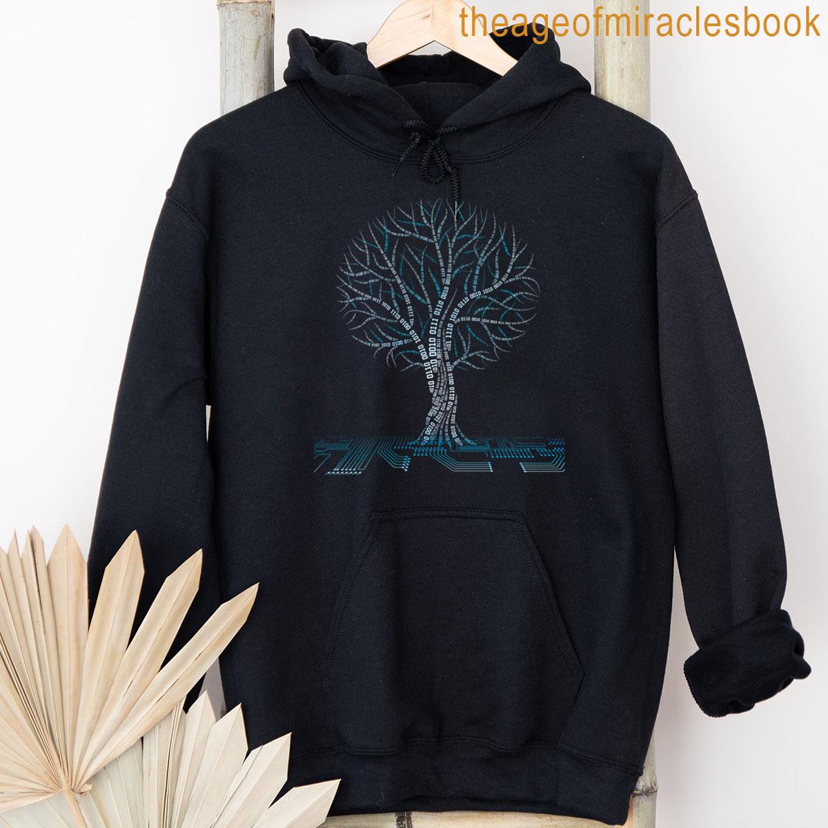 Alternative view of Cool Binary Tree Coding Computer Science Gifts For Women Men T-shirt