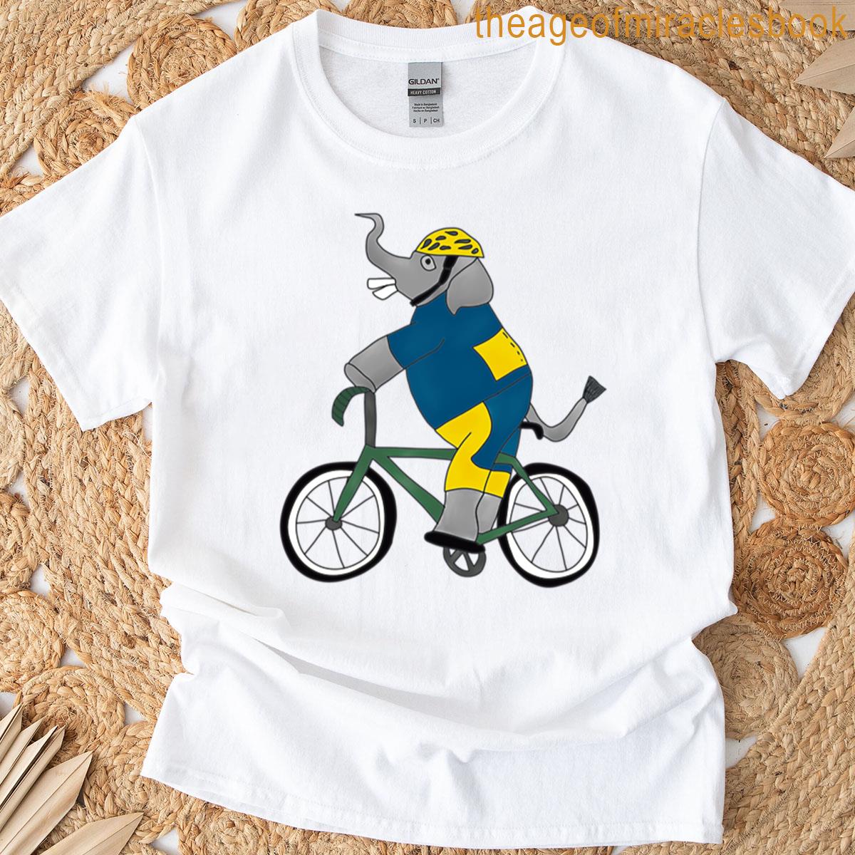 Cyclist Elephant T-shirt