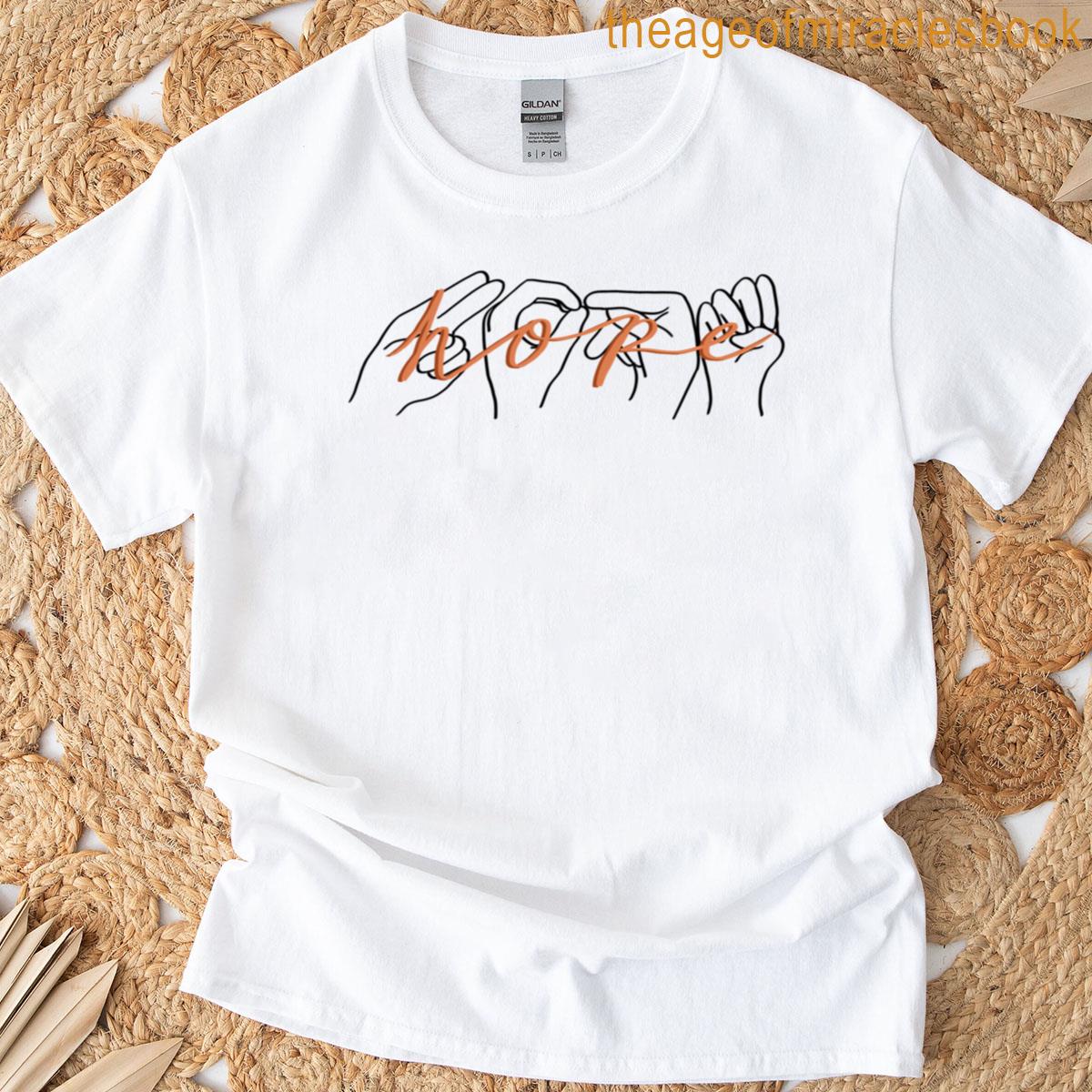 Hope In Asl And Cursive T-shirt