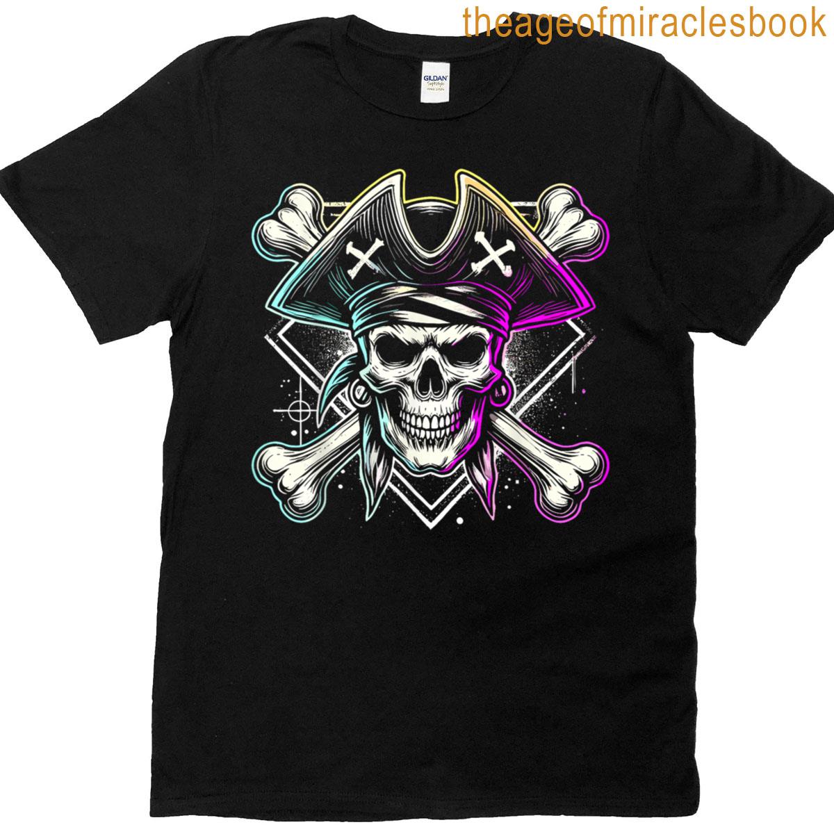 Pirate Skull Crossbones Halloween T-shirt