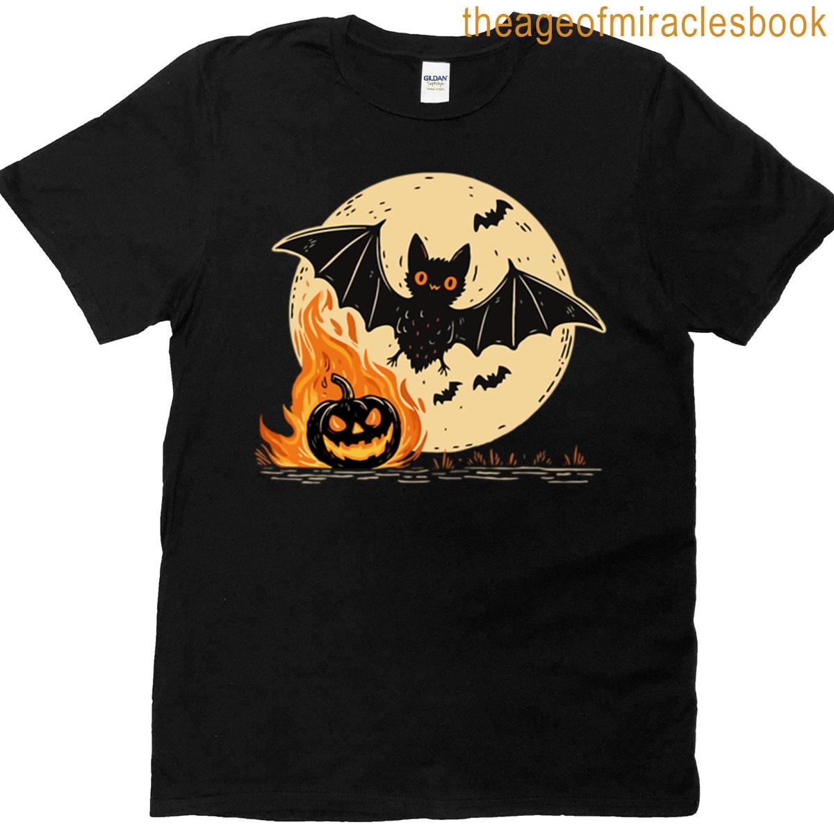 Pumpkin Moon Bat T-shirt