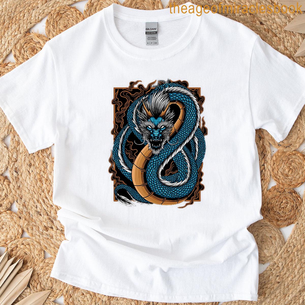 Samurai And Dragon T-shirt
