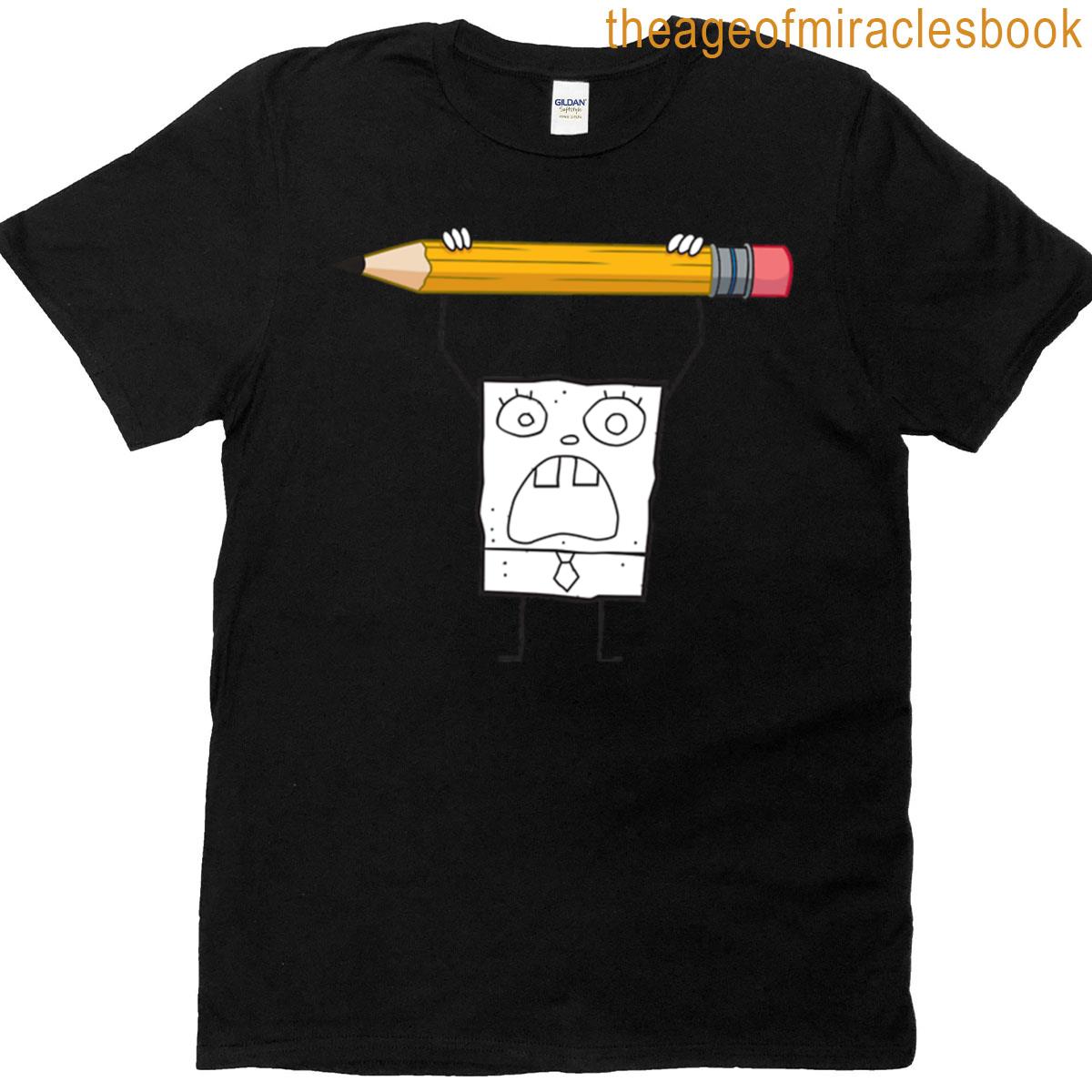 Spongebob Squarepants Doodlebob Pencil Rage T-shirt