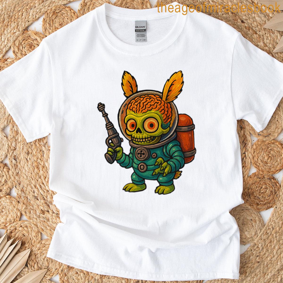 Spooky Space Rabbit Labubu T-shirt