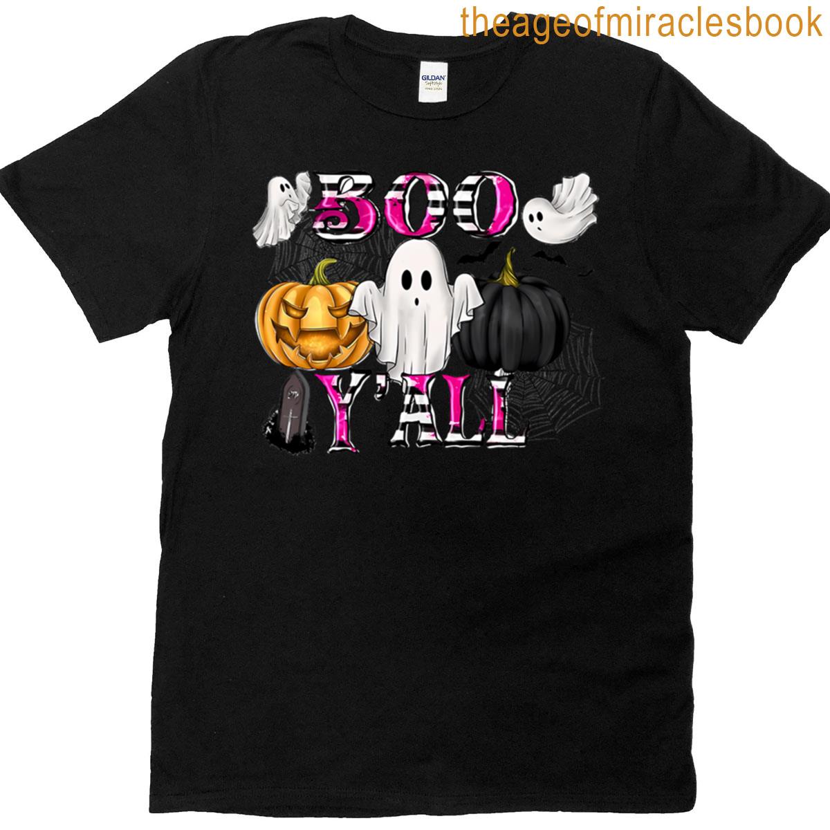 Spooky Yall Ghost Pumpkins Halloween T-shirt