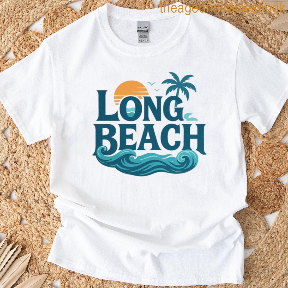 Textured Bold Long Beach T-shirt