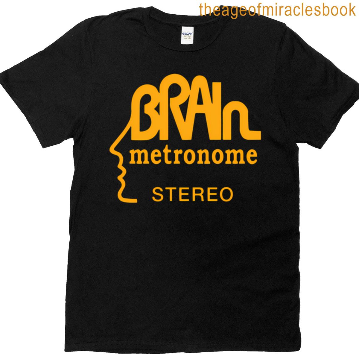 Brain Records Logo Krautrock Orange T-shirt
