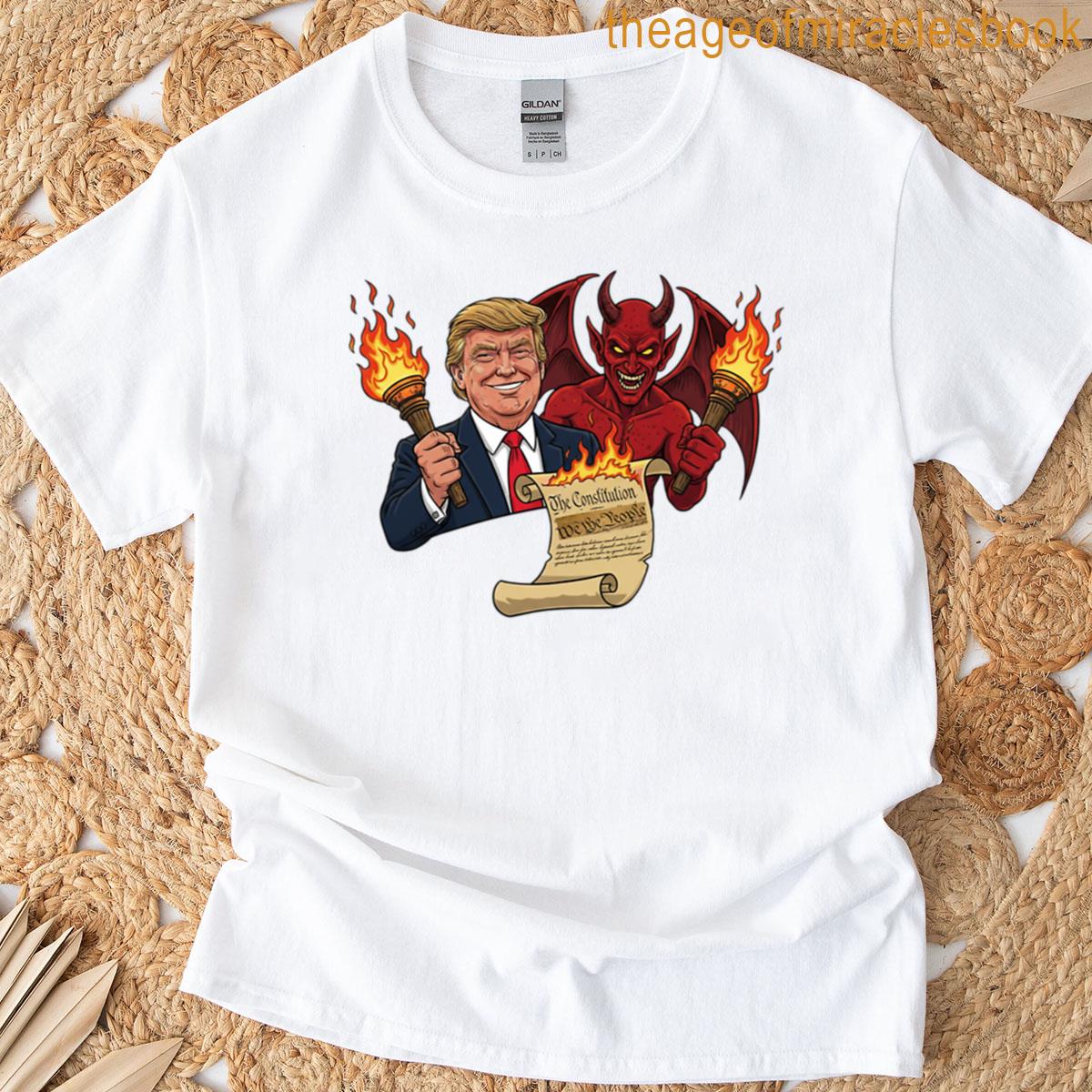 Burning Liberty When Devils Make Deals T-shirt
