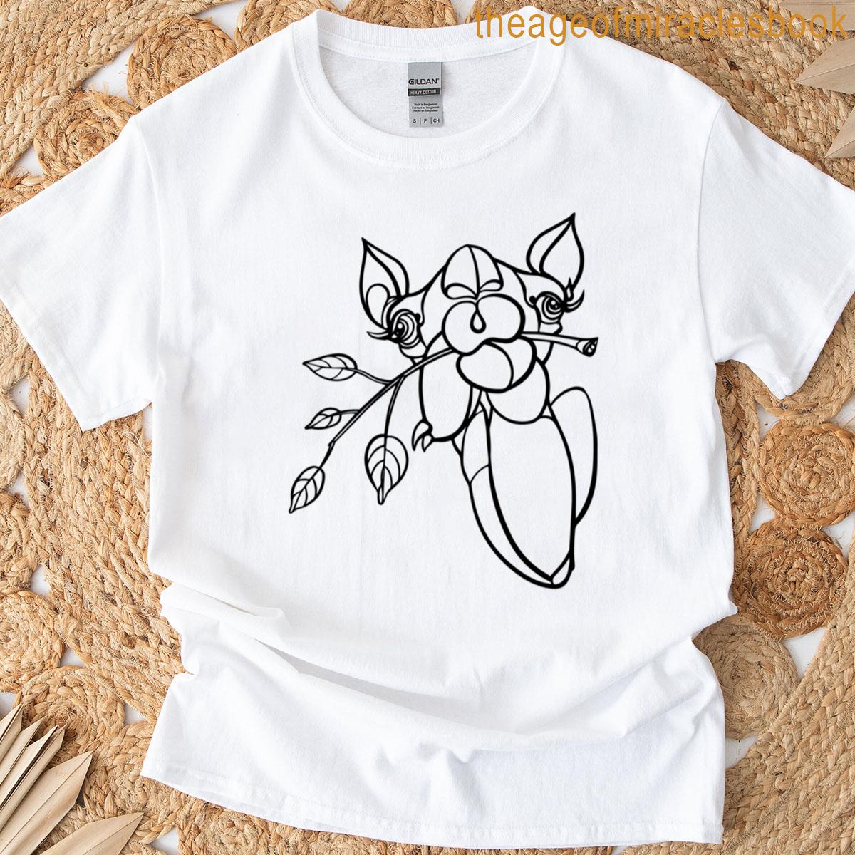 Cute Camel Biting A Leaf Oversized T-shirt
