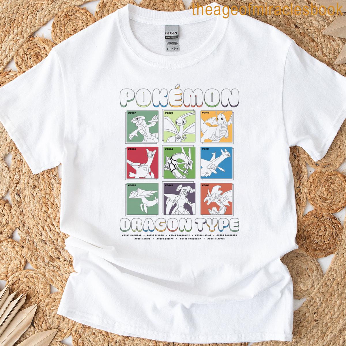 Dragon-type Silhouette Grid Tee T-shirt