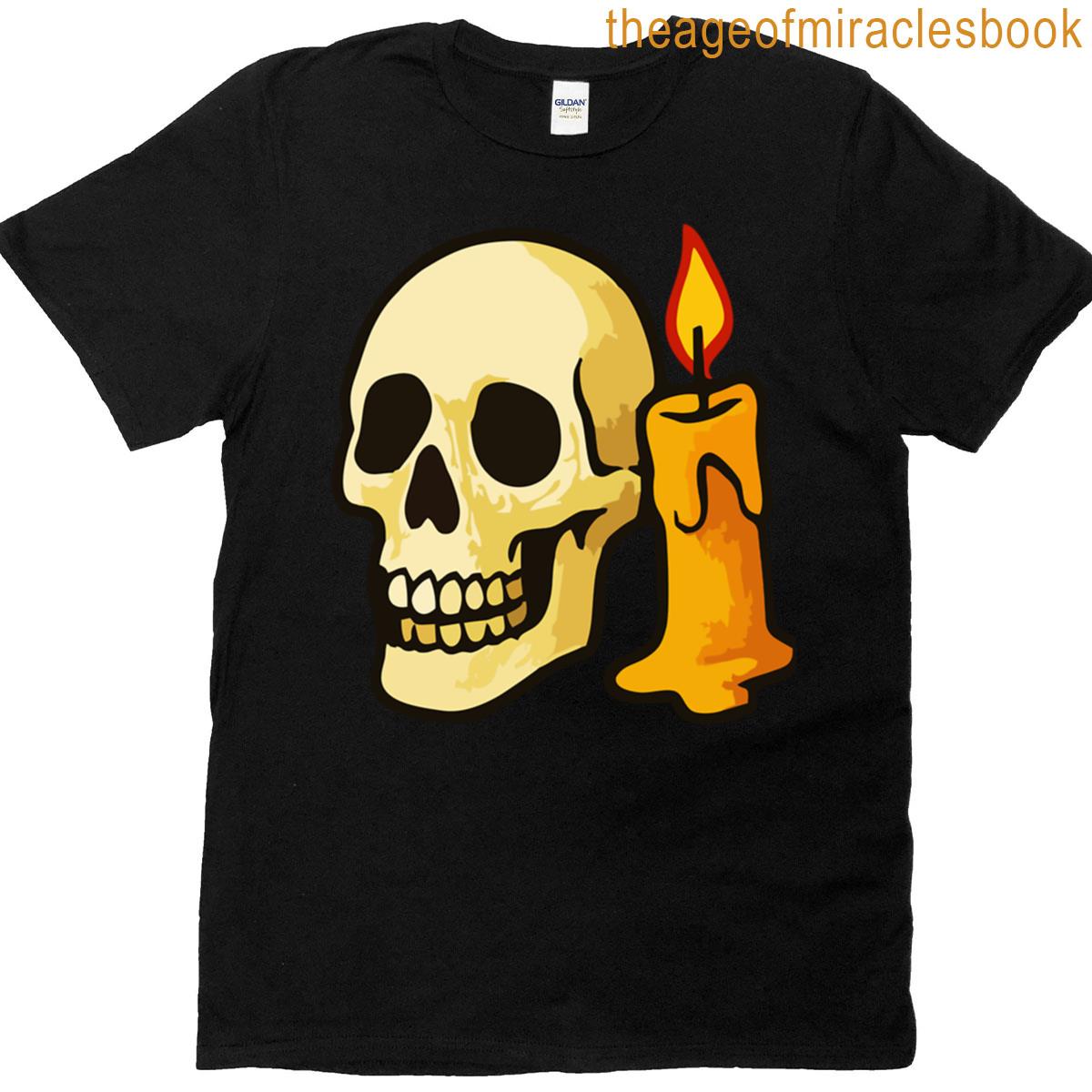 Eternal Flame Skull Wax Horror T-shirt