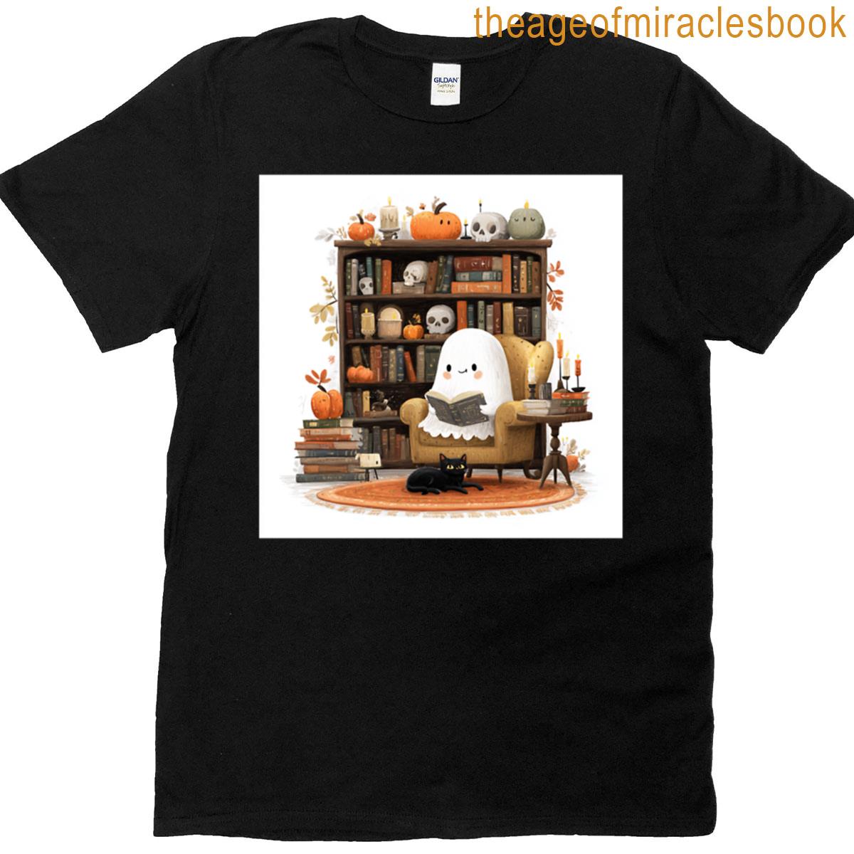 Ghost Reading A Book Oversized T-shirt