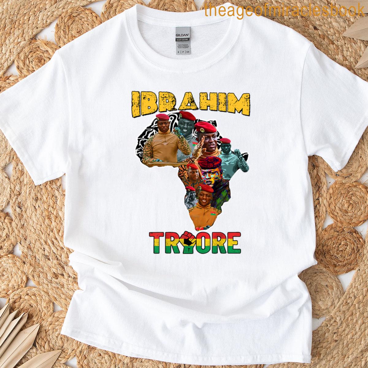 Ibrahim Traore Collage – Pan African Map T-shirt