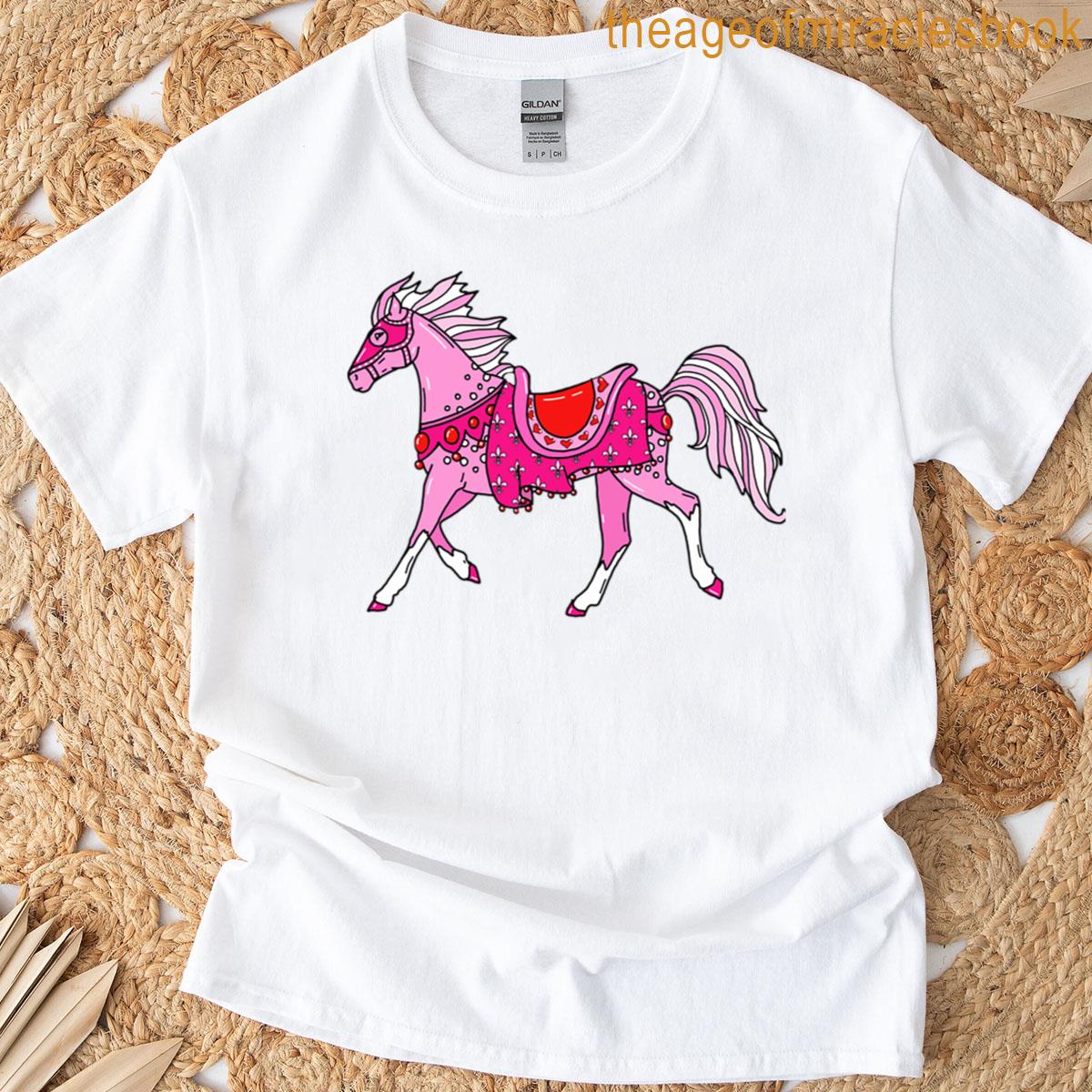 Pink Pony Carousel Horse T-shirt