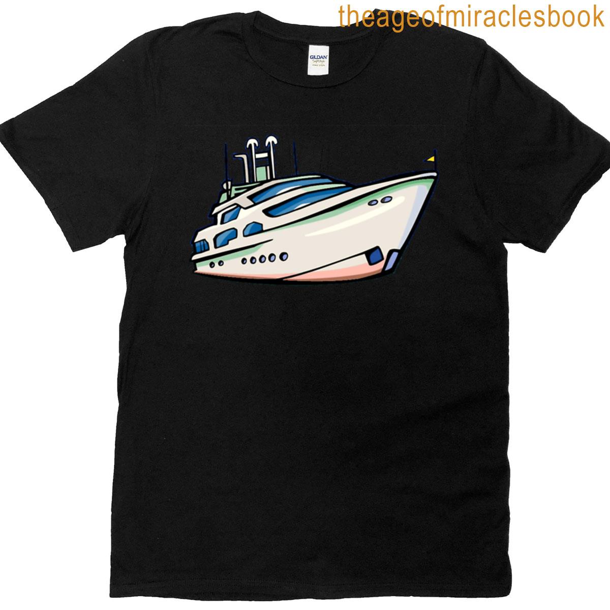 Ship Boating Kids Cartoon T-shirt