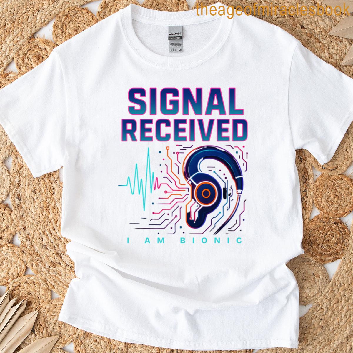 Signal Received I Am Bionic Cochlear Implant Deaf Boxy T-shirt