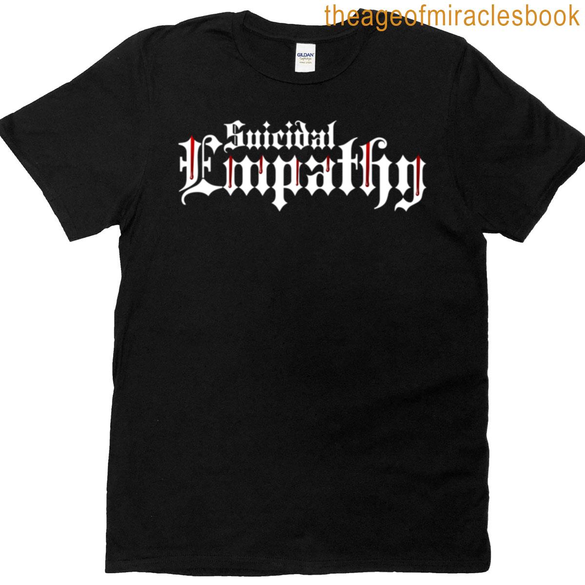 Suicidal Empathy Bloody Goth Typography T-shirt