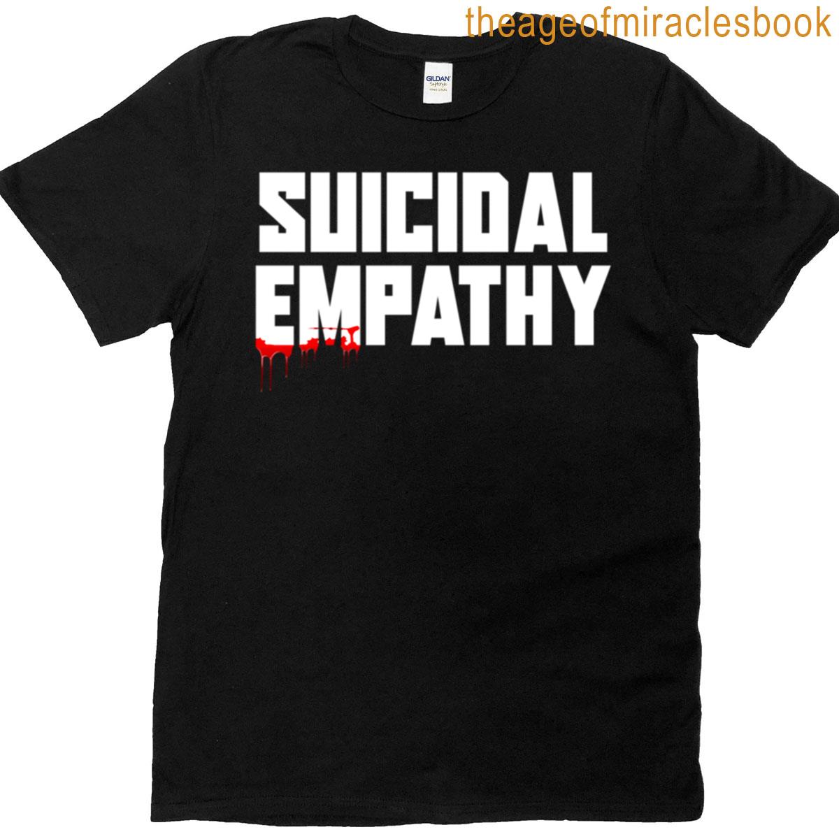 Suicidal Empathy Bloody Typography T-shirt