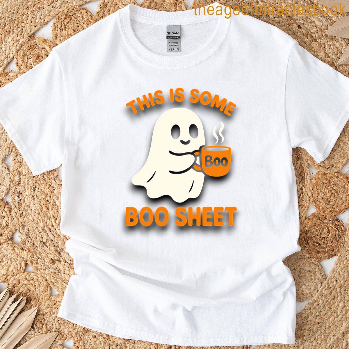 This Is Some Boo Sheet Funny Ghost Coffee Sticker T-shirt