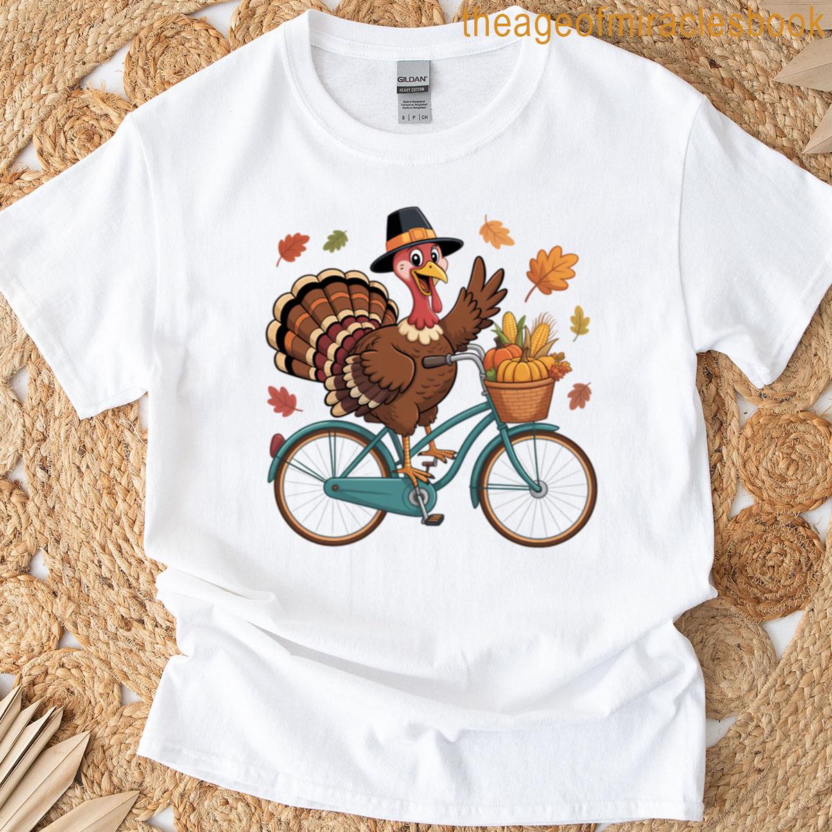 Turkey On A Bicycle T-shirt