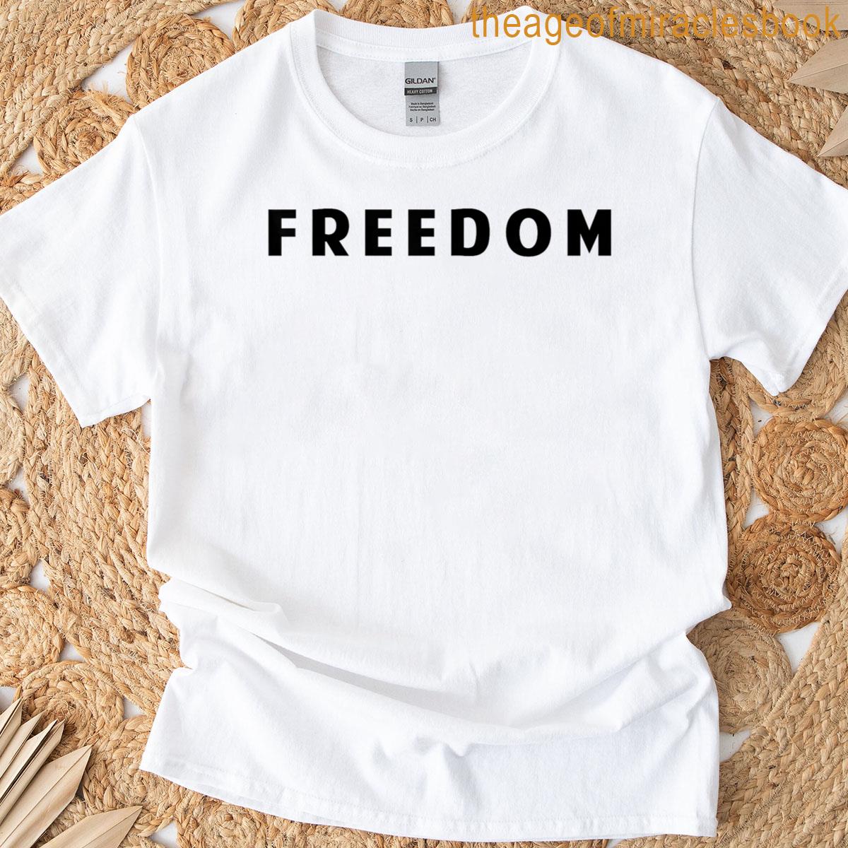 White Freedom Charlie 2 Sided T-shirt White Freedom Charlie 2 Sided T-shirt