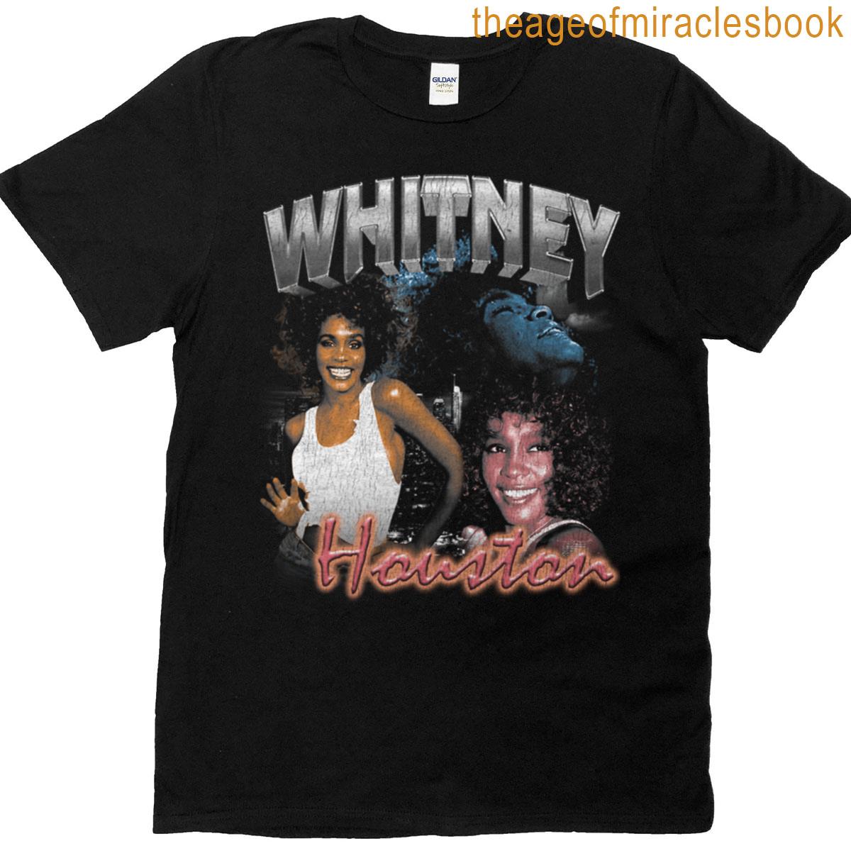 Whitney Houston 90s Bootleg Boxy T-shirt