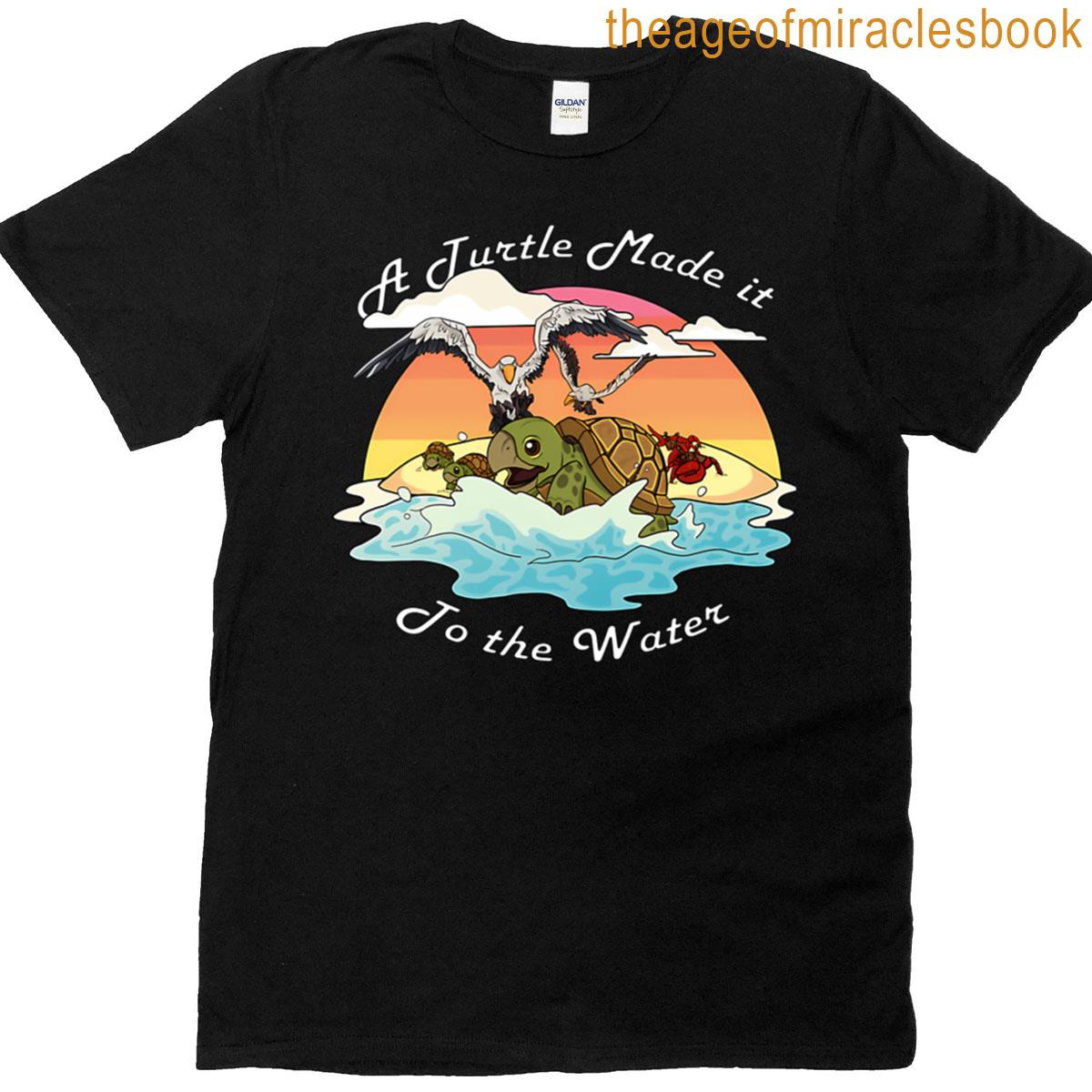 A Turtle Made It To The Water Oversized T-shirt